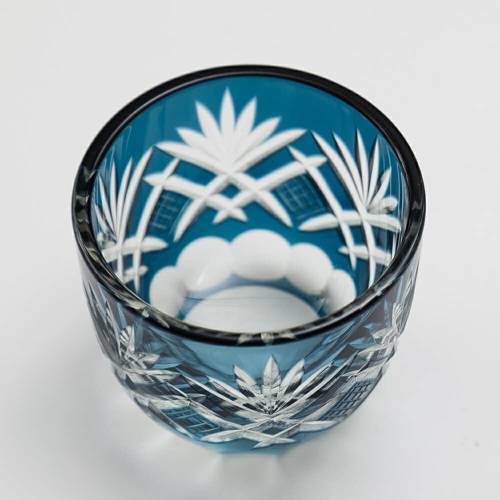 Amazon.co.jp: 切子 お猪口 おちょこ 日本酒 冷酒 お酒 ガラス 切子