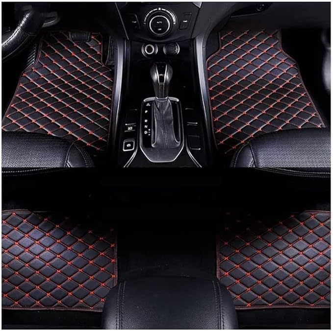 LuoCaoH Coche Alfombrillas para Volvo XC90 7seats 2010-2014, Alfombrillas Cuero Artificial Suelo Coche Revestimientos Suelo Alfombras