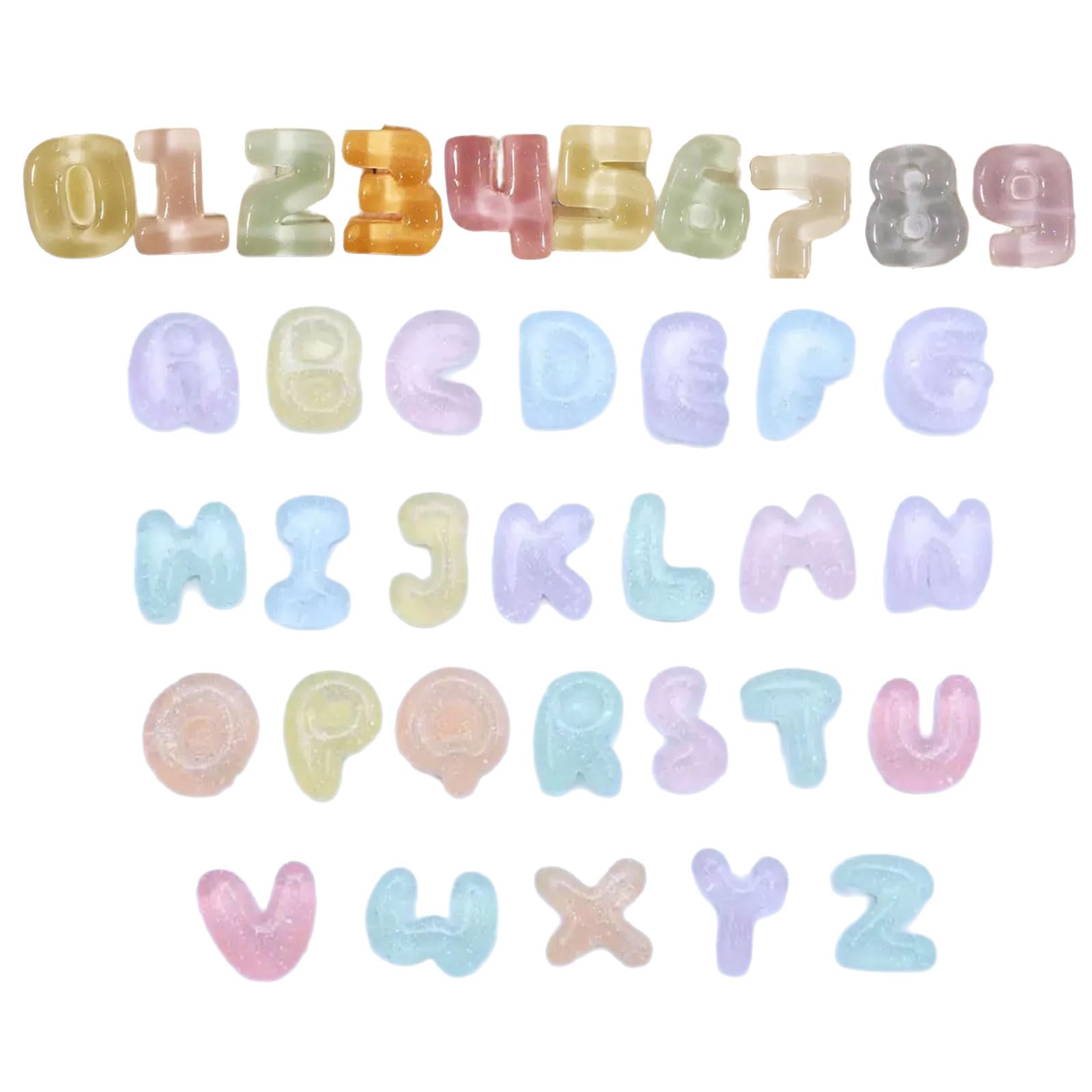 1 Set Resin Keycap Stickers Complete Letter and Digit Collection Long Nails Typing Aid for Enhances Comfort Long Nails Aid