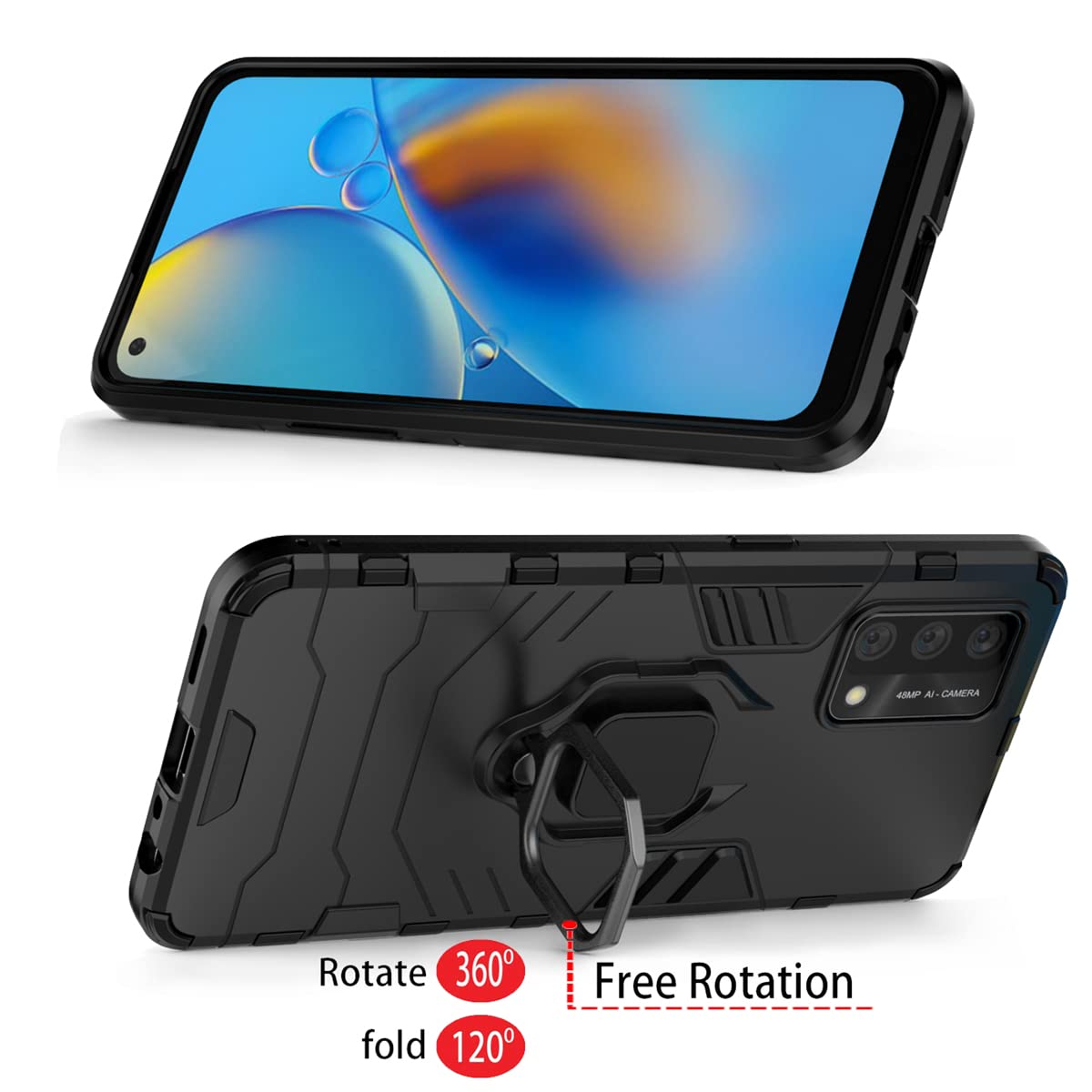 DESCHE per cover OPPO A74 (4G) con Vetro Temperato