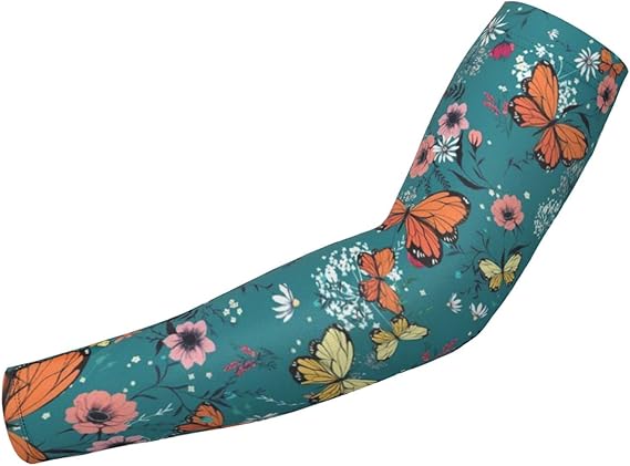 Amazon Co Jp アームカバー バタフライ 花柄 腕カバー サポーター アームサポーター アームスリーブ おしゃれ 冷感 Uvカット 速乾 滑り止め スポーツ活動用 軽量 男女兼用 日焼け止め 無地 夏スポーツ ゴルフ 両腕セット ファッション