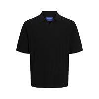 Jack & Jones Jjepaulos - Polo S Noos Pls – Plus Size, Nero