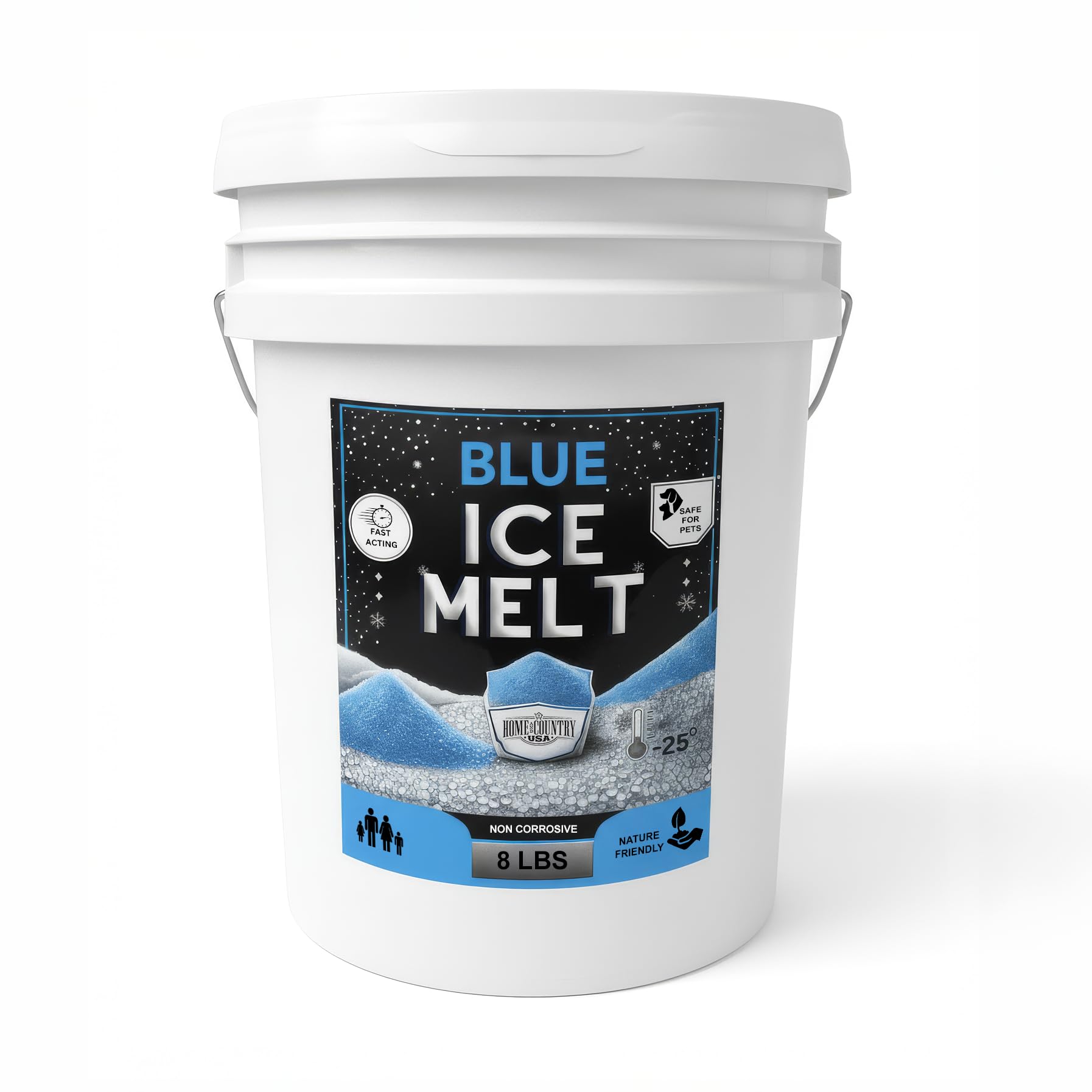 Amazon.com : Peach Country Blue Ice Melt -25°F Effective, Pet Safe
