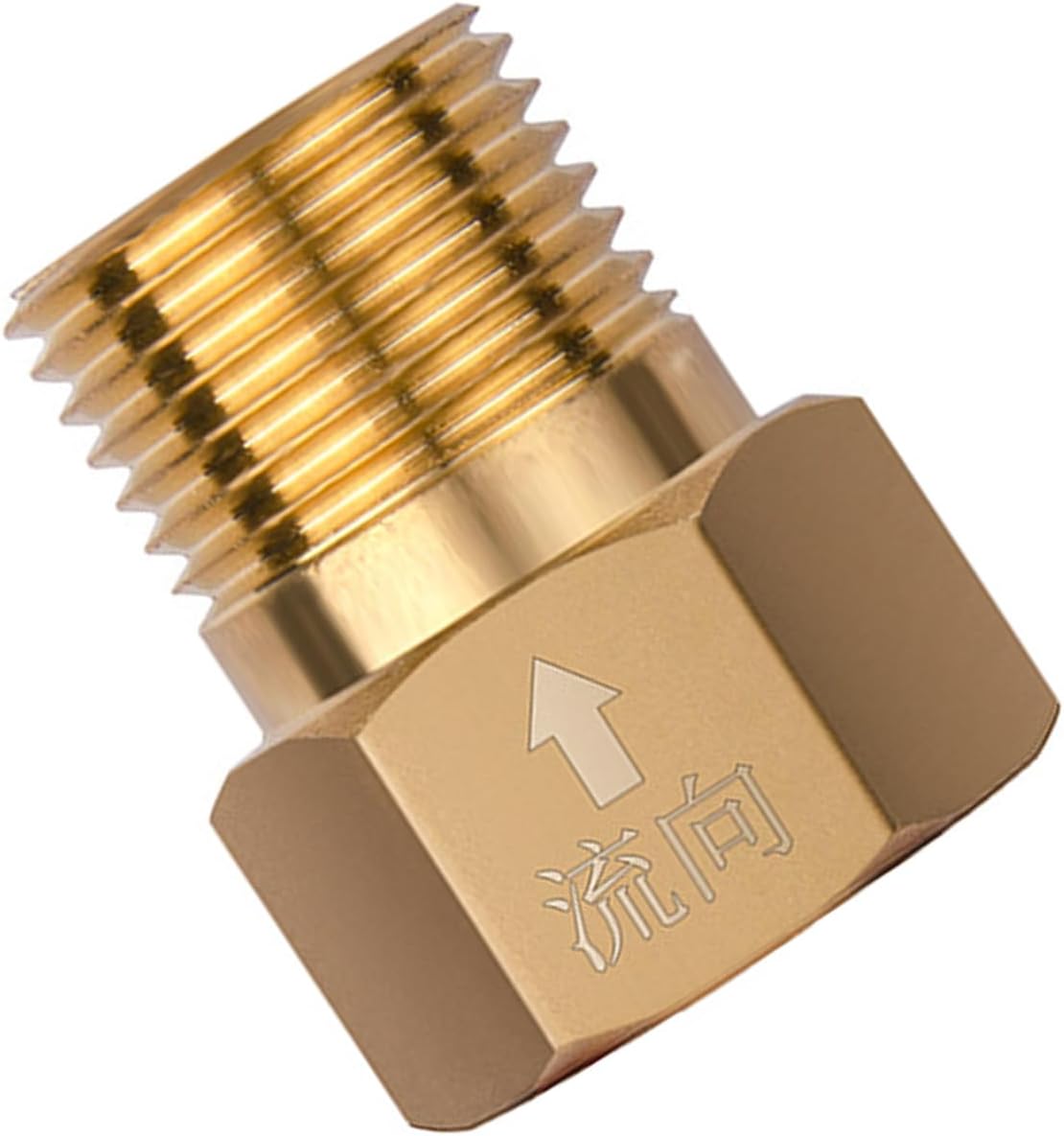2PCS High Temperature Brass Not Return Valves G1/2 Inch Threaded General Pipe Connector Suitable For Washing Machine Non Return Valves For Pipe Systems