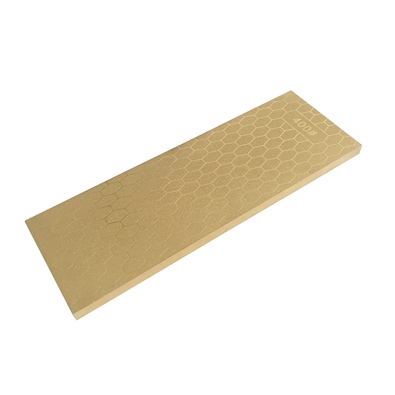 YJZ 1Pcs Diamond Sharpening Stone,400 Coarse Grit/1000 Fine Grit Double-Side Diamond Sharpener Whetstone for Various Kitchen/Garden Tools Knives Scissors, Gold