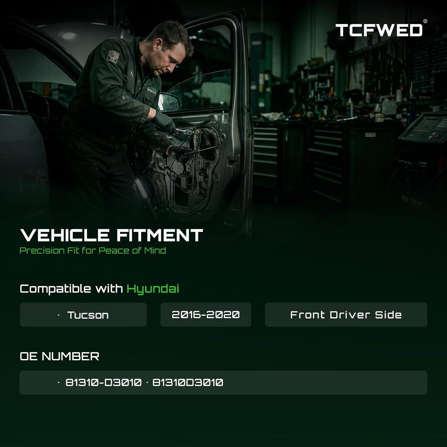 Door Lock Latch Actuator Compatible with Hyundai Tucson 2016-2020,Front Driver Side,Replace # 81310-D3010 81310D3010