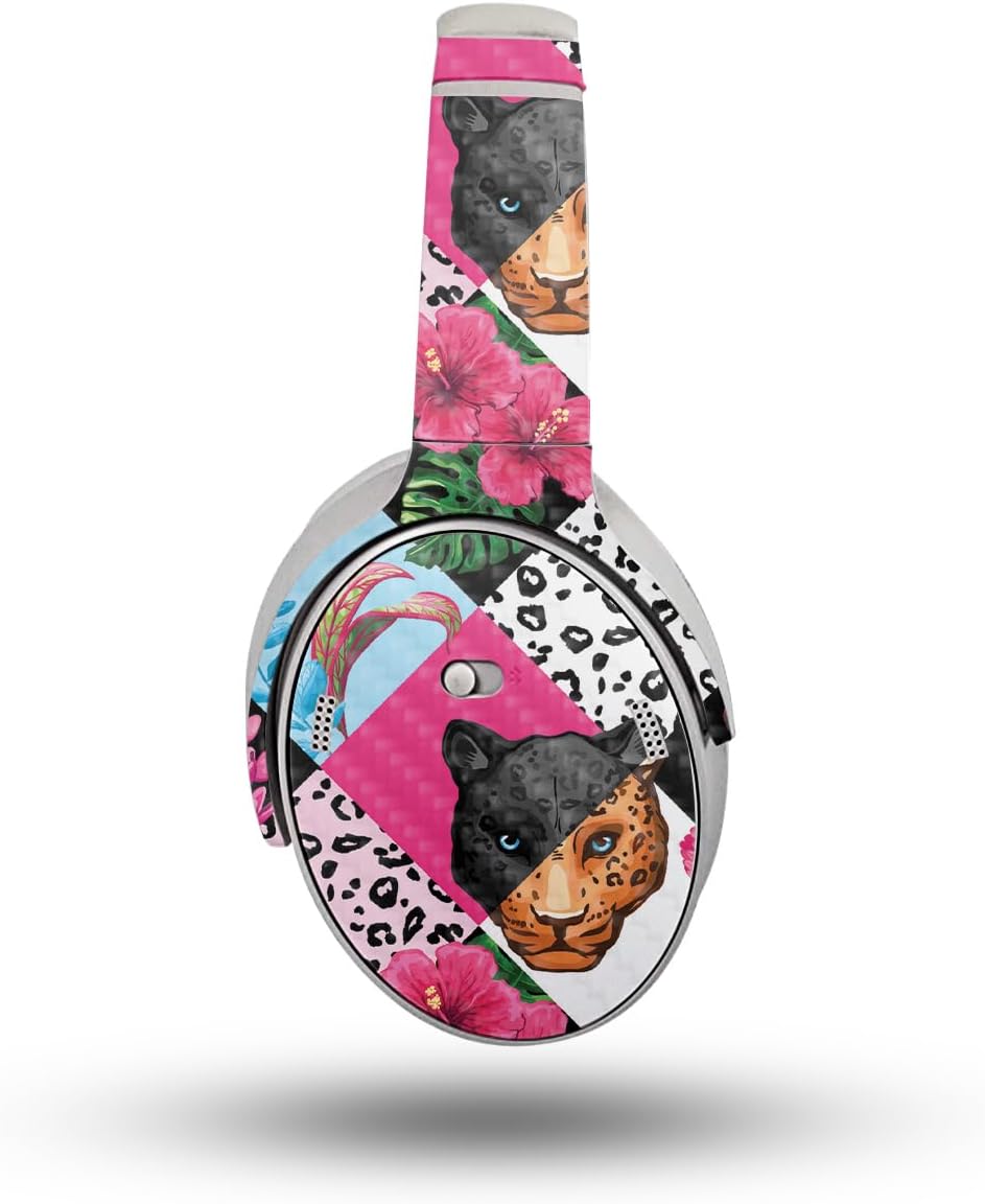 Glossy Glitter Headphone Skin Compatible with Bose QuietComfort Headphones (2023) - Cat Lady - Premium 3M Vinyl Protective Wrap Decal Cover - Easy to Apply | Crafted in The USA by MightySkins
