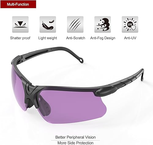 Miniatura 65 de xaegistac Anteojos de disparo con estuche antivaho para caza de hombres y mujeres Claro