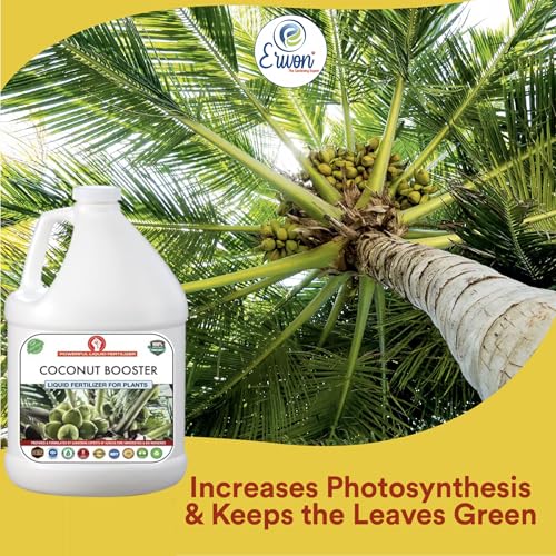 Image of Erwon Coconut Booster Liquid Fertilizer Premium Essential Powerful Liquid Fertilizer for the Best Growth of Coconut Plants with Fruiting Nutrients and Charged Micro-organism. (500 ml)