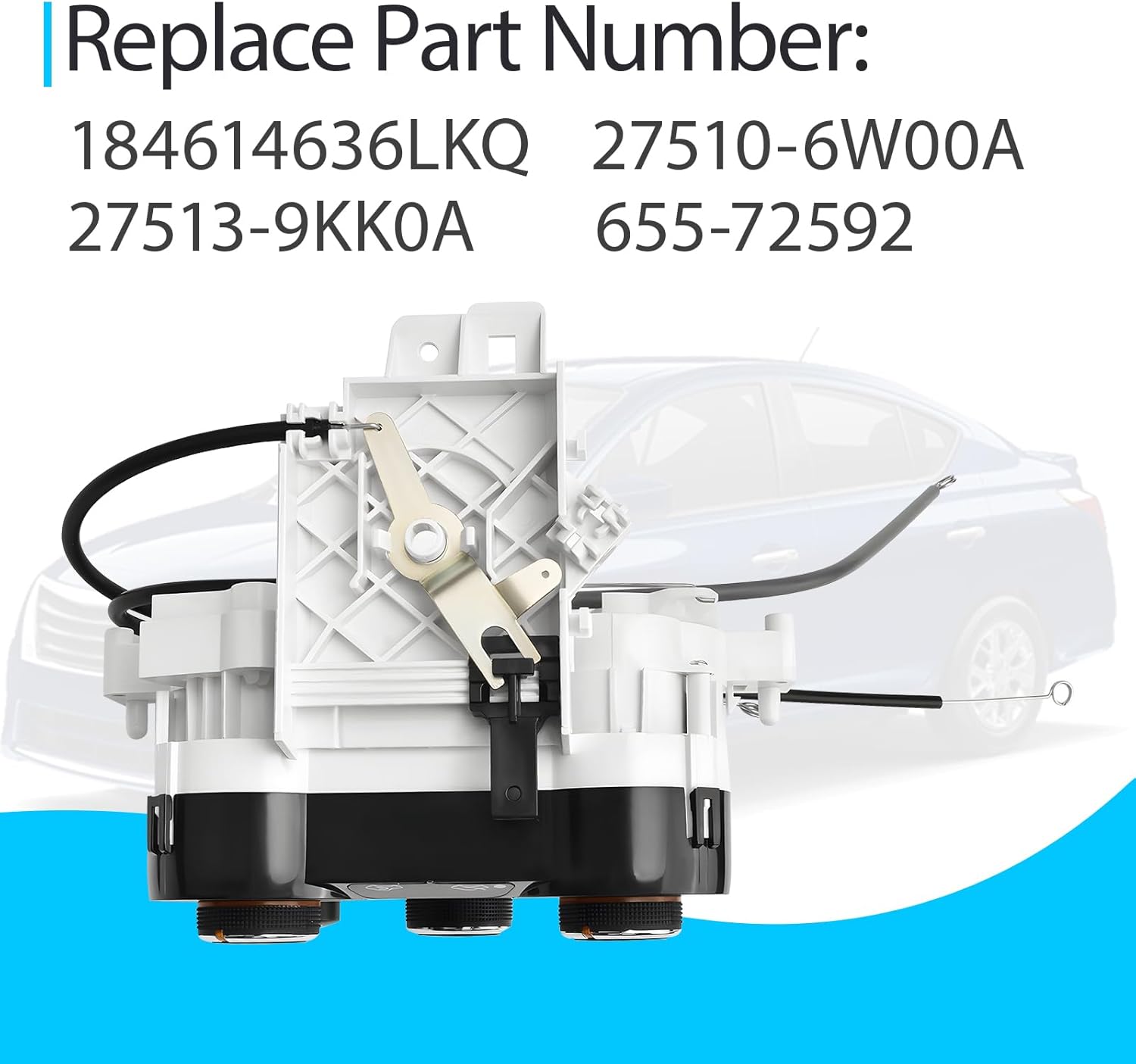HVAC Climate Control Unit A/C Heater Temperature Module Assembly Compatble with 2014-2019 Nissan Versa/Sunny Replace 27513-9KK0A 655-72592
