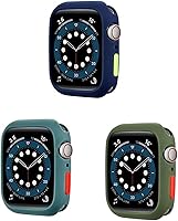 Vista 2 de Funda de TPU mate con botón lateral flexible a prueba de golpes, protector de silicona antiarañazos, compatible con Apple Watch Series 3 2 1 de 9