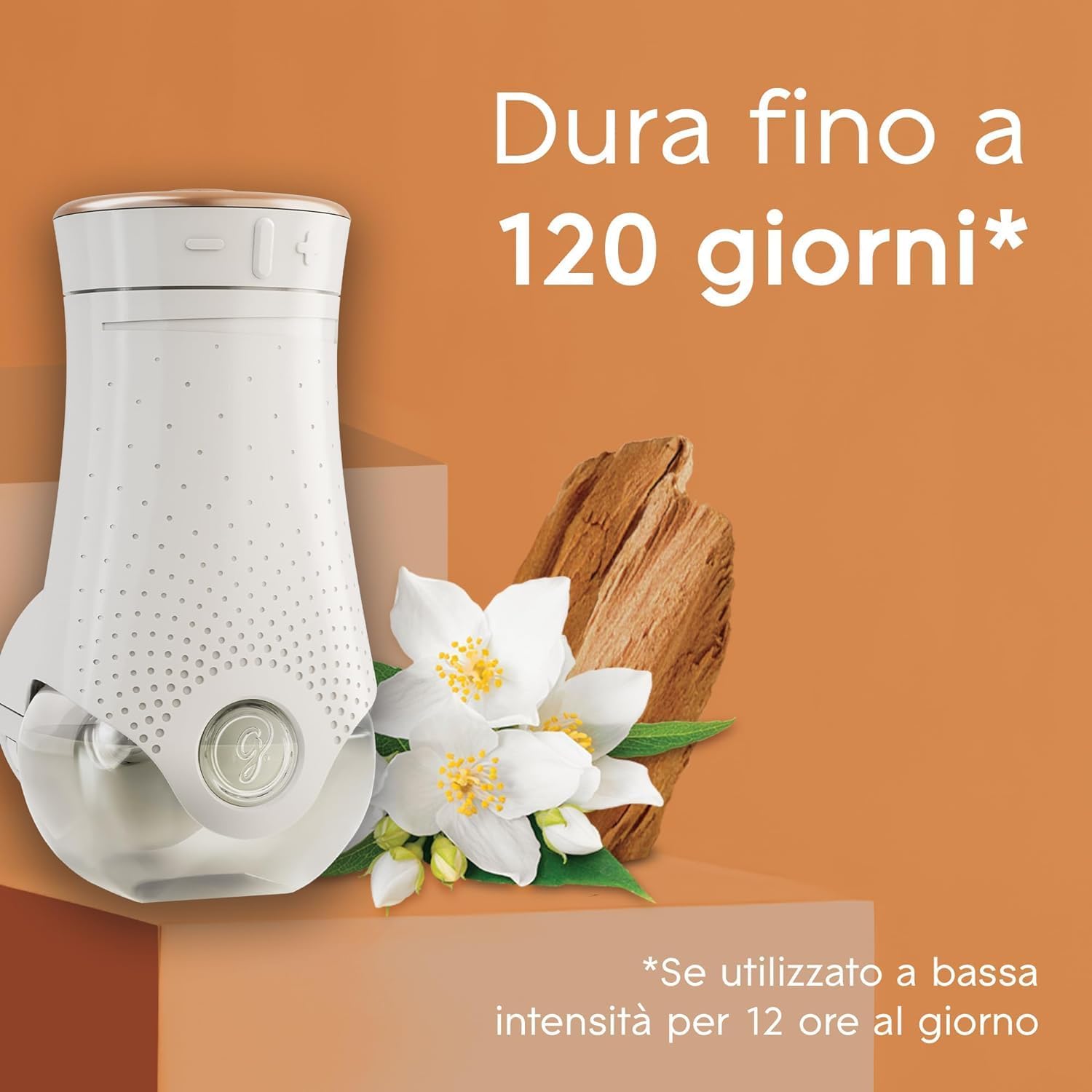 Glade Liquido Elettrico Profumatore per Ambienti con Olii Essenziali, Fragranza Gelsomino e Sandalo di Bali, Fino a 120 Giorni di Profumo, 3 Ricariche