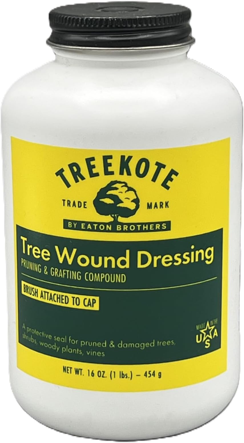 Tree Wound Dressing Brushtop 16OZ Brushtop for Trees and Shrubs - Healing Paste and Tree Wound Sealer - Pruning Sealer, Grafting Compound - Made in the USA