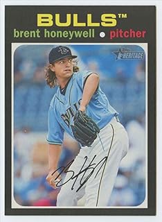 2020 Topps Heritage Minor League #28 Brent Honeywell Durham Bulls MLB Baseball Card NM-MT