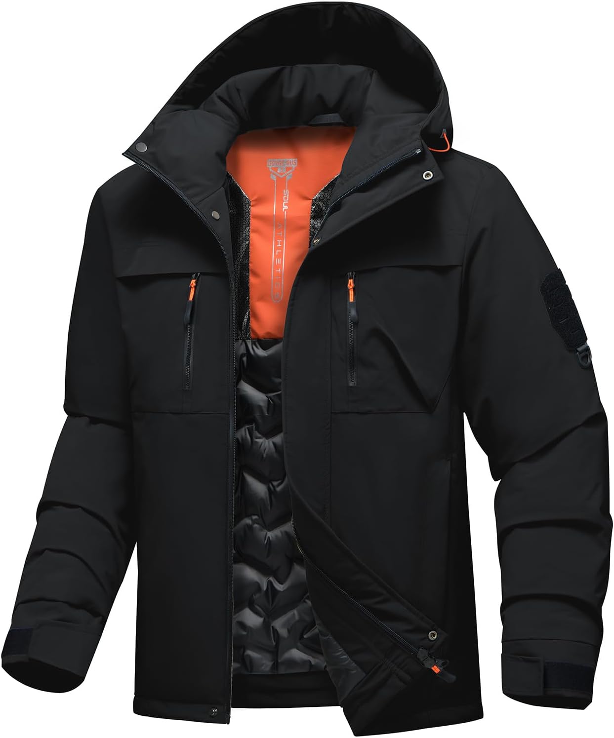 Men's Winter Ski Jacket Waterproof Warm Snow Coat Insulated Snowboarding Jacket Hooded Windproof Parka Raincoat