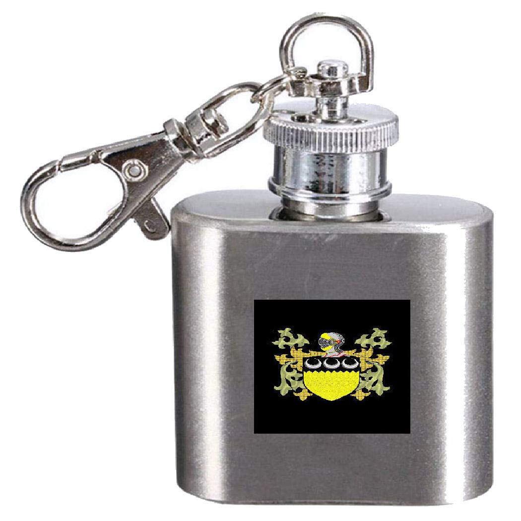 Flasque avec blason du nom de la famille Harvey fiole 1oz