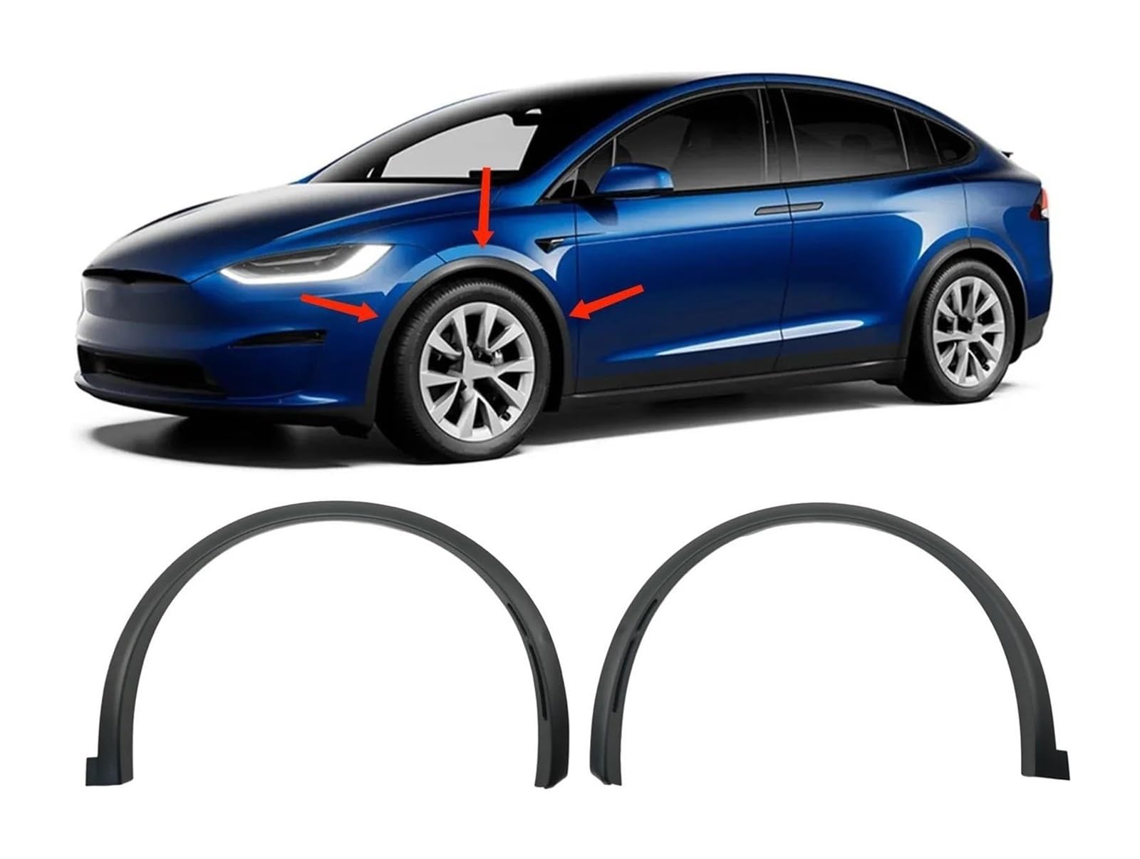 Amazon | フェンダーモール 用 モデル X 2022-2024 車用