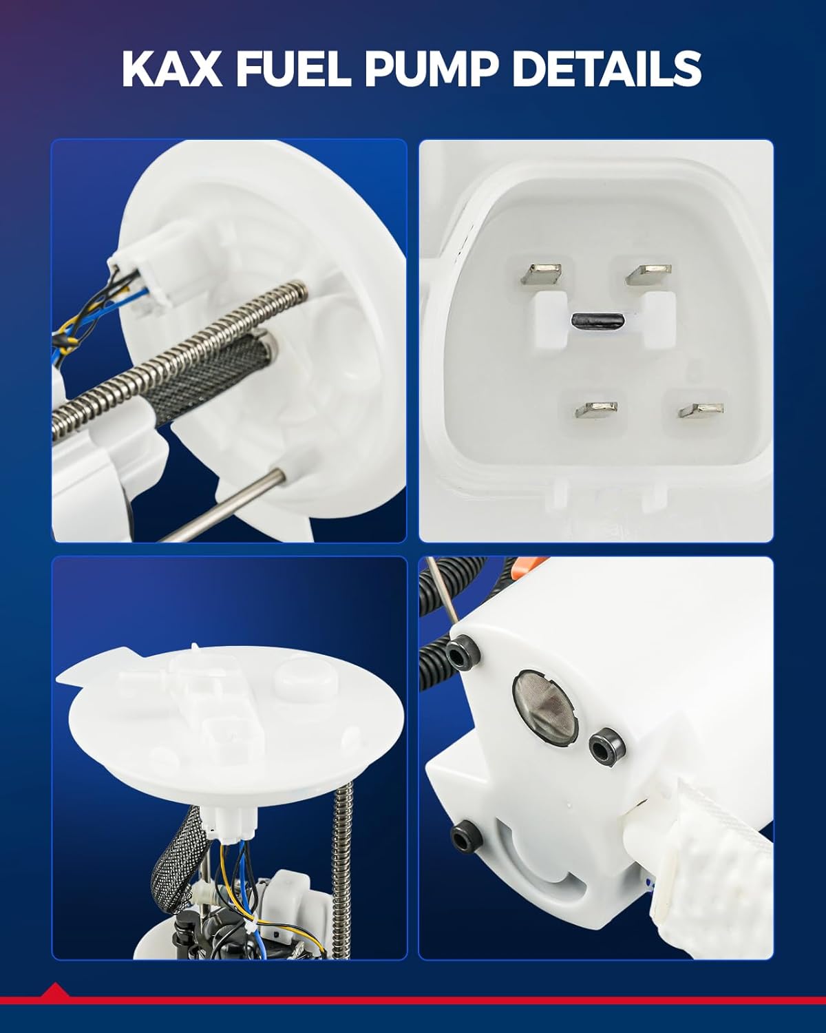 KAX Electric Fuel Pump Module Assembly Compatible with 2013-2016 Ford Escape 1.6L, 2013-2019 Escape/Lincoln MKC 2.0L, 2017-2019 Escape 1.5L, FG1530