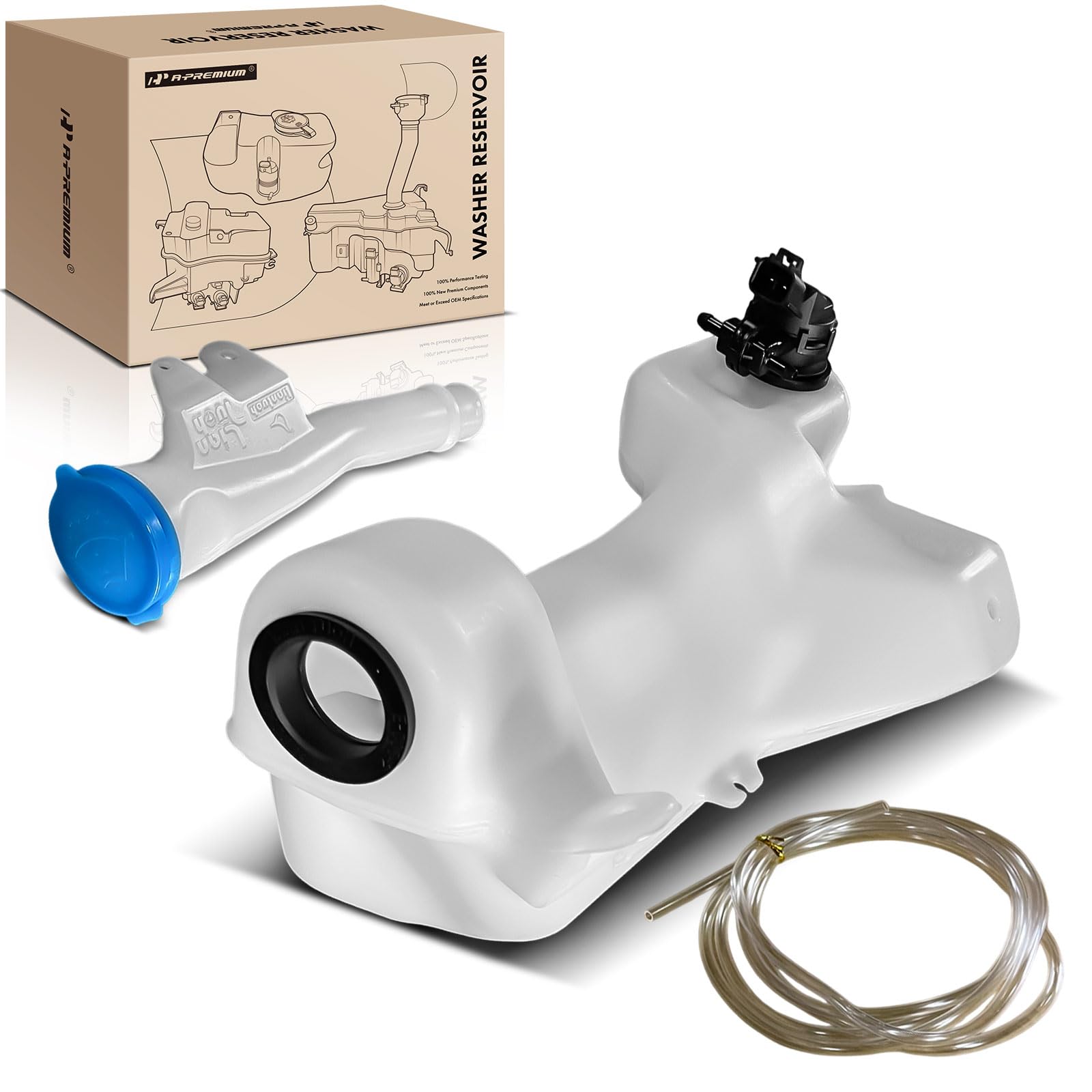 A-Premium Windshield Washer Tank For Honda HR-V 2016-2022 - Complete Assembly With Pump, Cap & Sensor - View #3