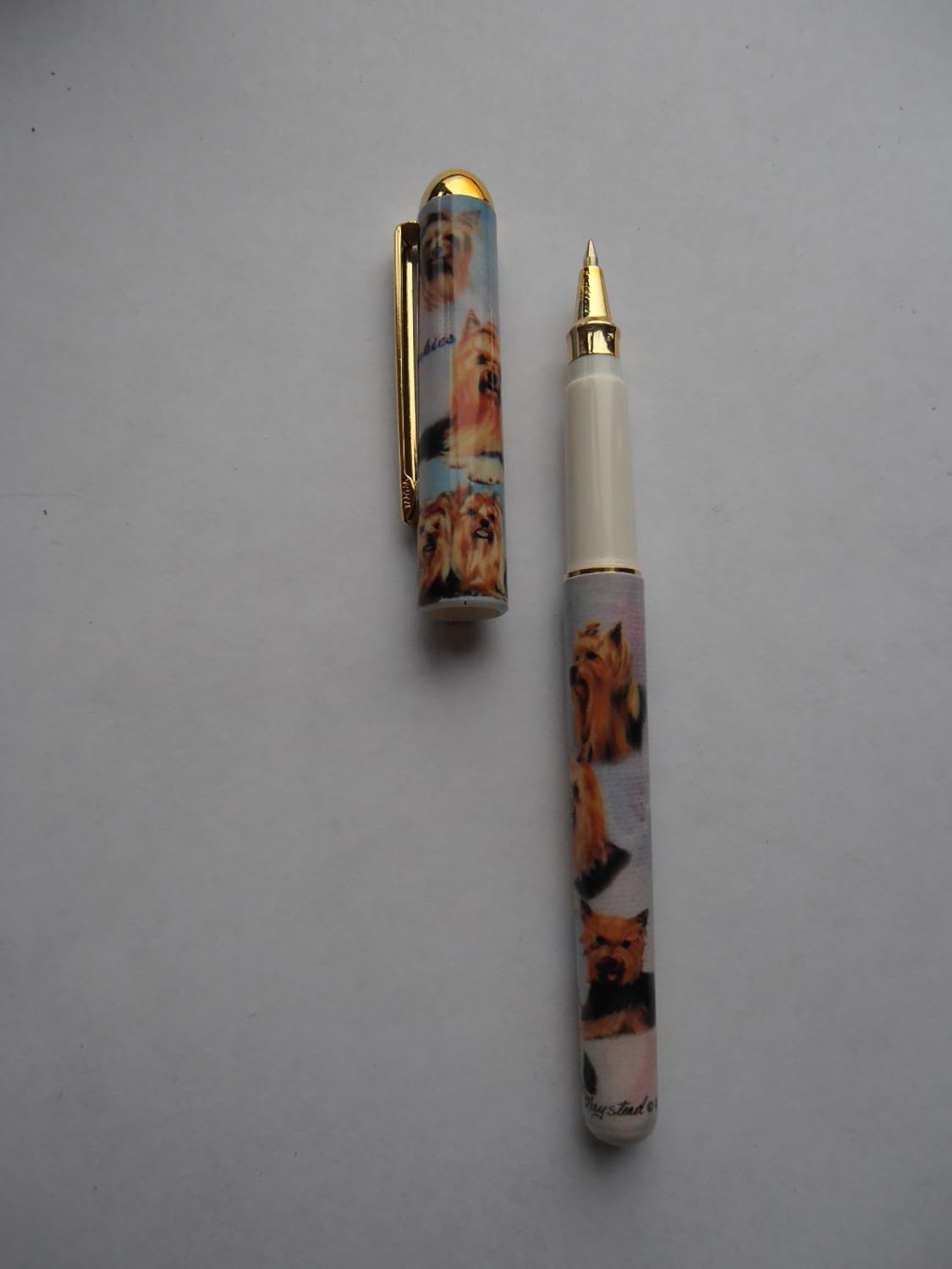 Yorkshire Terrier Yorkie Dog Rollerball Pen by designer Ruth Maystead