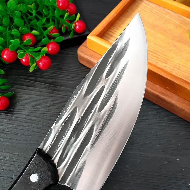 Meat Cleaver,Cleaver Knife Handmade Forged Stainless Steel Kitchen Knives Chinese Knife Meat Cleaver Vegetable Butcher Chopper Knife Kitchen Cutter Tool, LAMAJIGA5844
