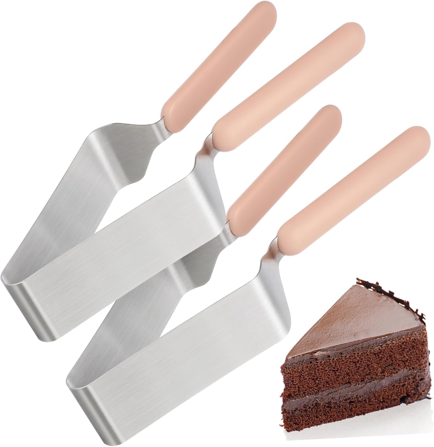 2pcs Ergonomic Design Cake Slicer Cake Equalizer Essential Tool for Baking and Decorating