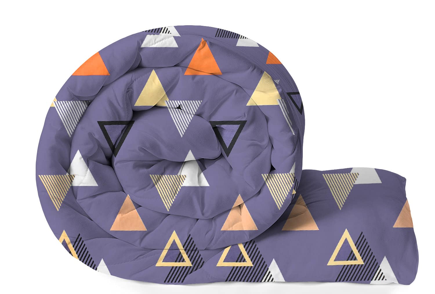 VAS COLLECTIONS 220 GSM Microfiber Reversible AC Comforter/Blanket for Winter/Quilt/Duvets for Single Size Bed (240X152 cm-Grey & Blue)