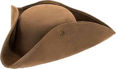 Tri-fold Caribbean Pirate Tricorn Hat 
