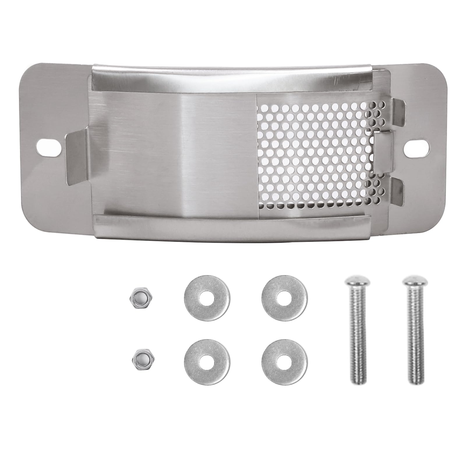 Stainless Steel Draft Door for Big Grill Green Egg,Draft Door Screen Kit Replacement for Small and Mini Big Grill Green Egg Kamado,Accessories with Punched MESH Panel,More Convenient to use.