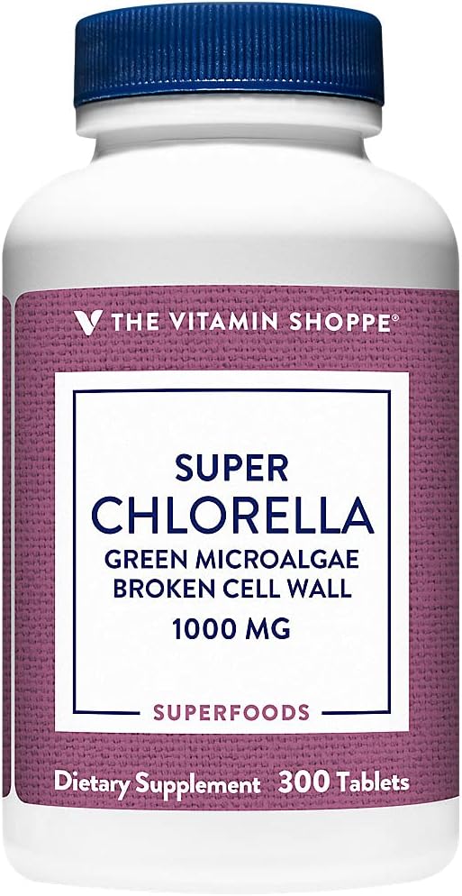 The Vitamin Shoppe Super Chlorella 1000 MG (300 Tablets)