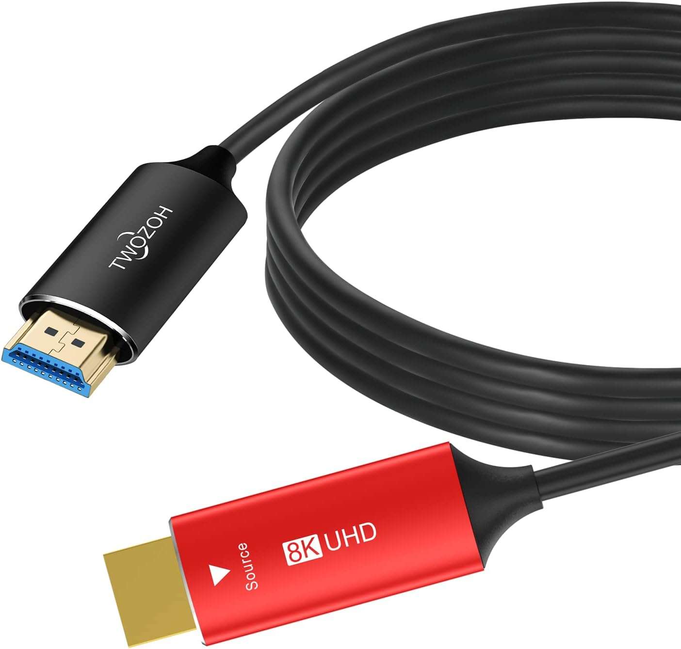 Twozoh 8K ファイバー HDMI ケーブル 20M 高速HDMI 2.1 光 ファイバー