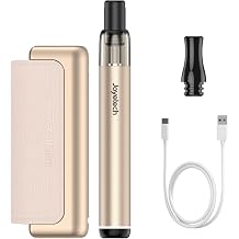 JOYETECH Eroll Slim Vape Kits 1500mAh + 480mAh Large Battery 2ml Rechargeable USB-C Change Pod System No Nicotine Gold Gold