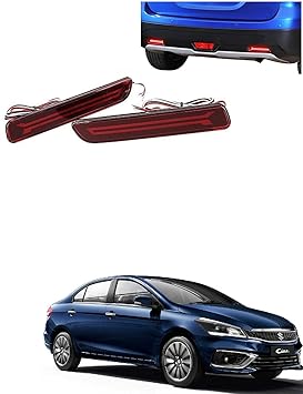 AUTOADDICT Auto Addict Car Bumper Reflector LED Brake Light DRL for Maruti Suzuki Ciaz Facelift