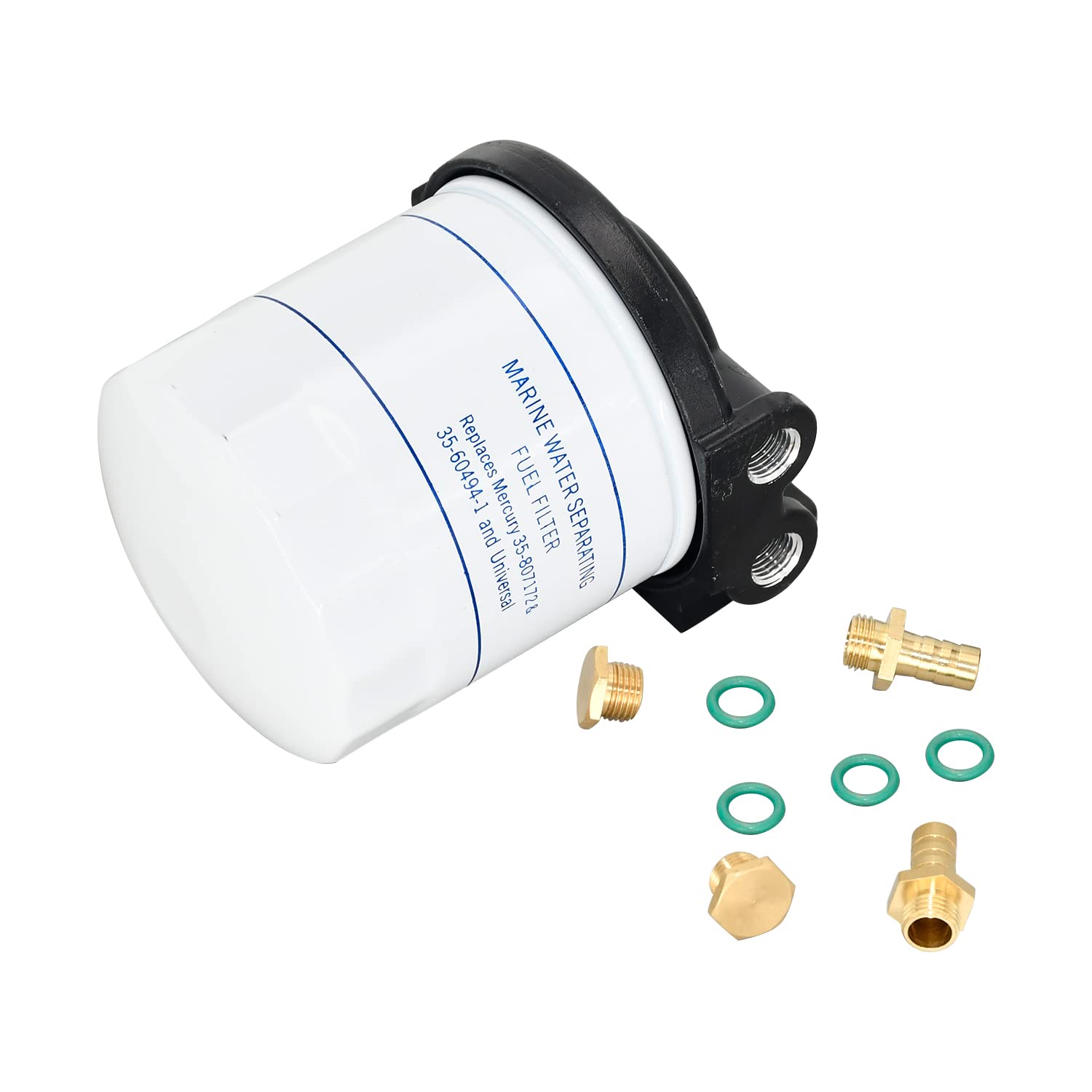 Congparts Spin-On Fuel Filter Water Separator Kit 35-802893Q4 802893Q4 18-7983-1 Compatible with Mercury Marine Outboards Compatible with MerCruiser Sterndrive Compatible with Yamaha