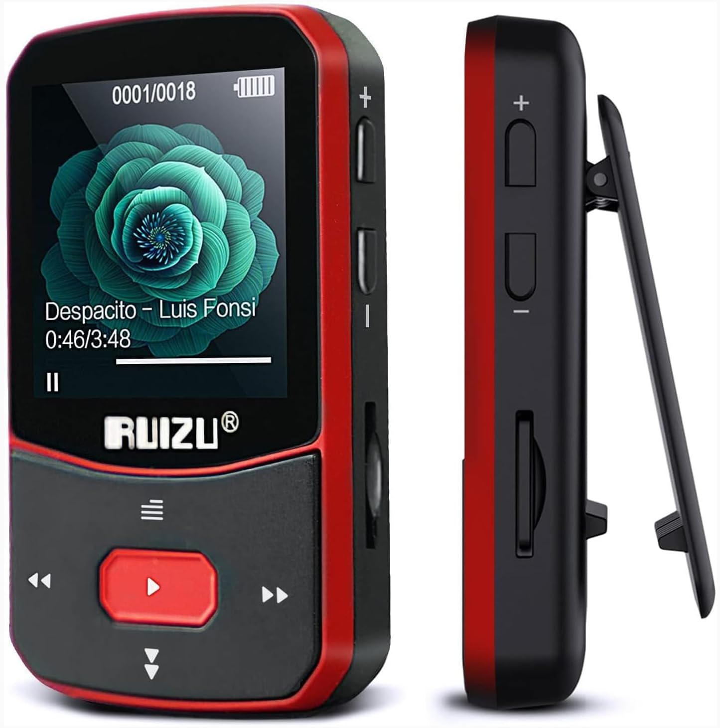 64GB Clip MP3 Player with Bluetooth 5.3
