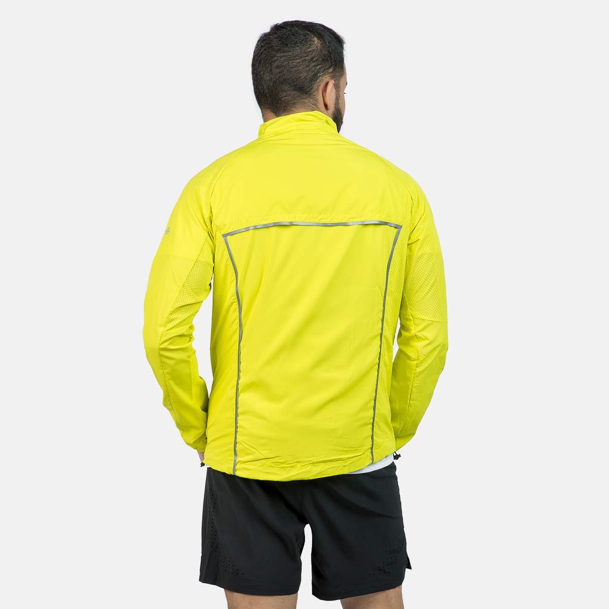 IZAS Brezel Giacca Leggera da Uomo per Running e Trekking. Tessuto AWPS, DRY e Coolspeed. Taglio Aderente e Maniche Anatomiche. Ventilazione e Dettagli Riflettenti