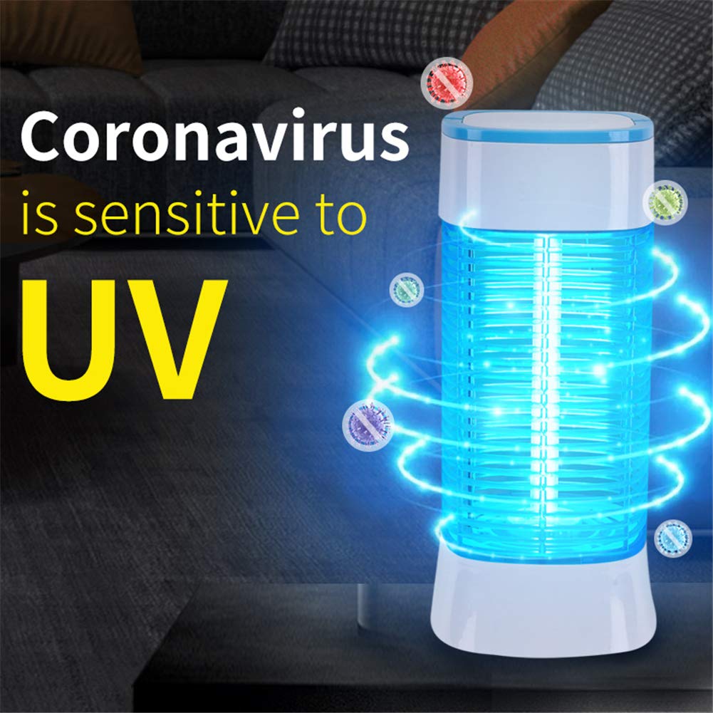Luz de esterilización UVC portátil de 30 W, lámpara de ozono ultravioleta para el hogar Lámpara de escritorio ultravioleta para purificador de aire de viaje en el hogar