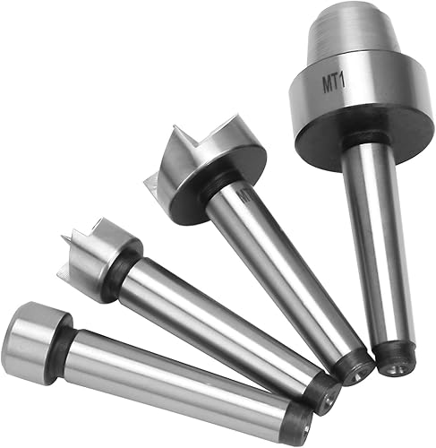 Miniatura 8 de 4pcs MT1 Torno de madera Live Center Drive Spur Cup Herramientas de torneado para carpintería con caja de madera (MT1)
