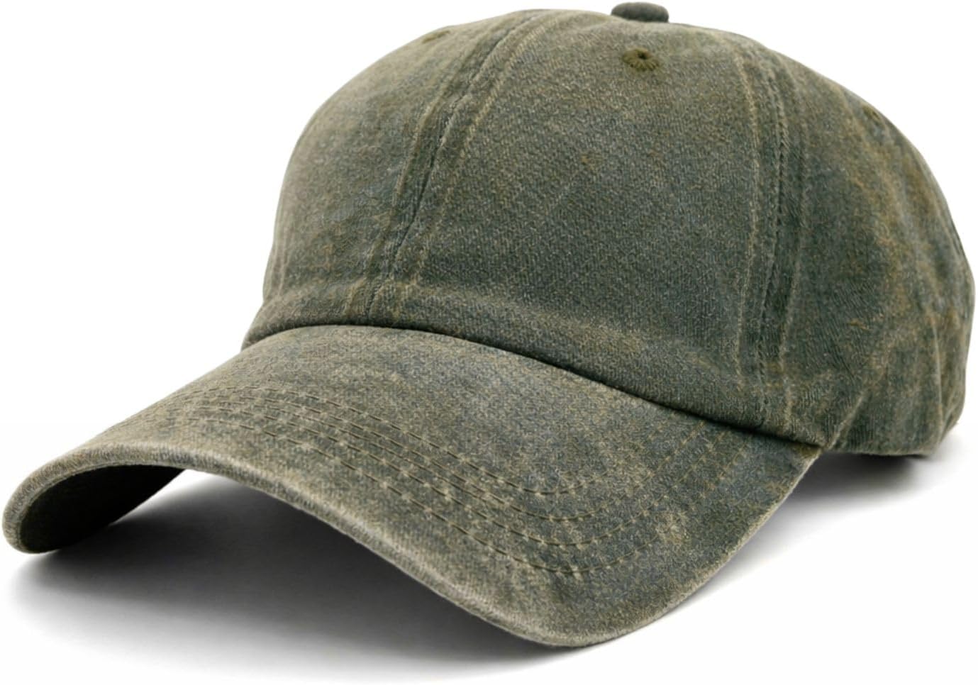 Washed Baseball Cap for Men Women, Vintage Cotton Dad Hat, Adjustable Strap, Soft Lightweight Low Profile Casual Everyday Hat