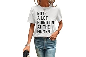 Women's Letter Print Country Concert Outfit: Not a Lot Going On At...