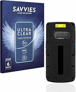 Savvies Screen Protector compatible with Unitech EA500P Plus (ONLY Camera) Protection Film Clear 6-Pack