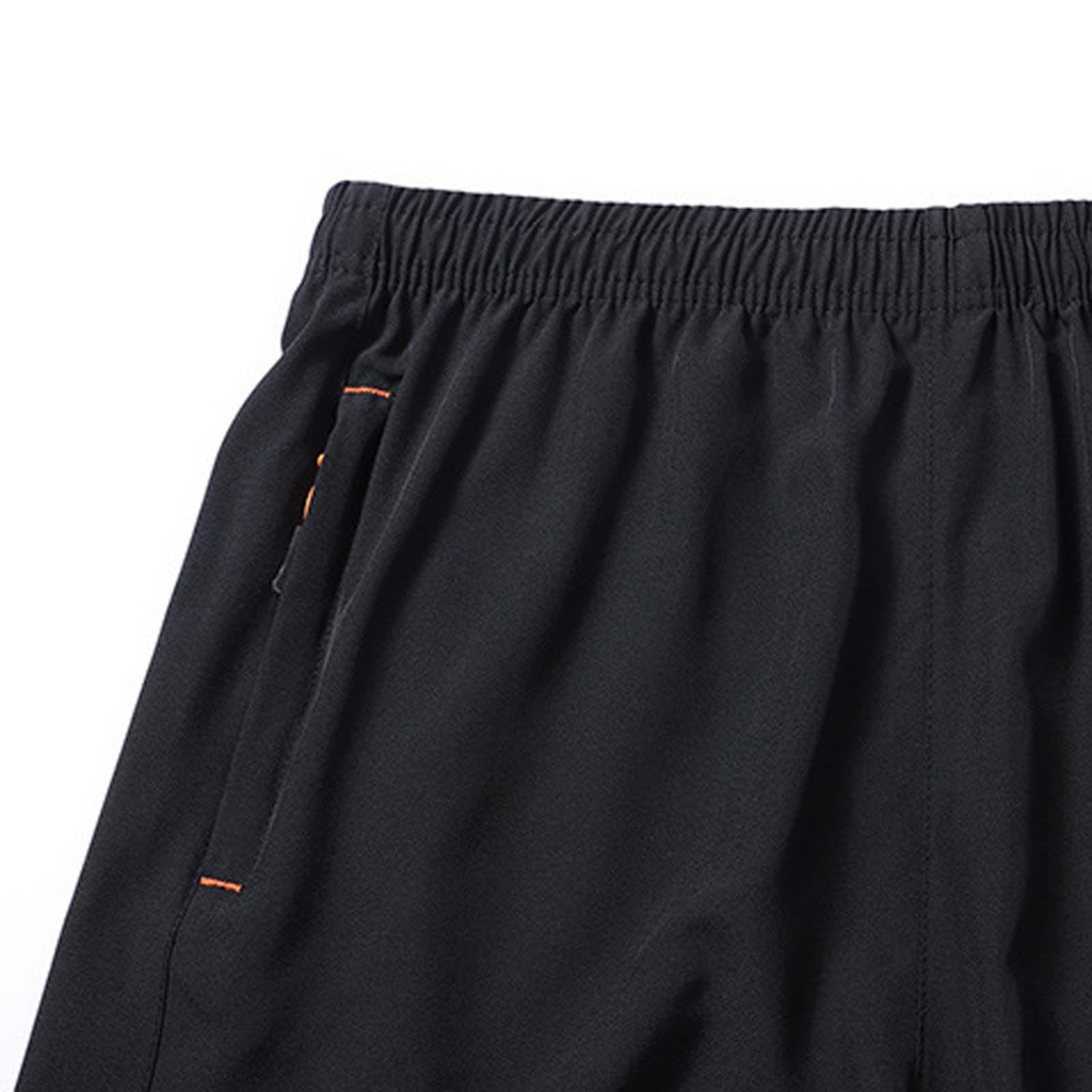 Gym Shorts for Men Quick Dry Athletic Workout Hiking Shorts Casual Elastic Waist Beach Short Pants with Zipper Pockets — view 7