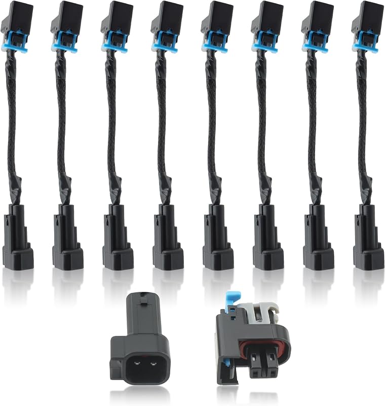 Kit Adaptador de Chicote para Injetor de Combustível GoaMotors EV6 para Delphi Multec 2 – 8 unidades