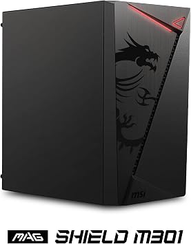 MSI MAG Shield M301 1x120mm Fan USB 3.2 Micro-ATX Tower Gaming (Player) Case