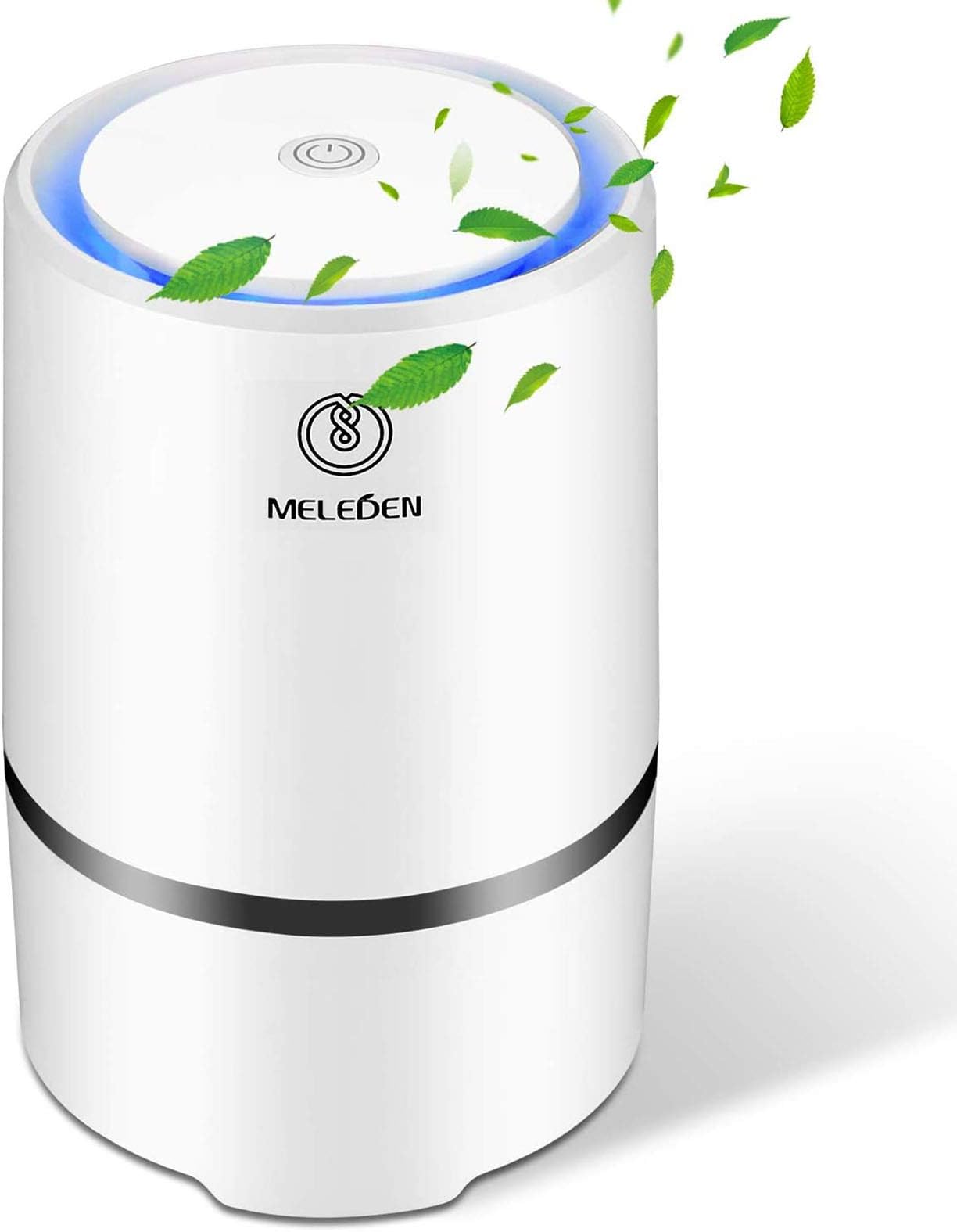 MELEDEN Air Purifier for Home with Filters, 2019 Upgraded Design Low Noise Air Purifiers，Desktop Air Cleaner, 5.8x5.8x9.7inchs, mele01