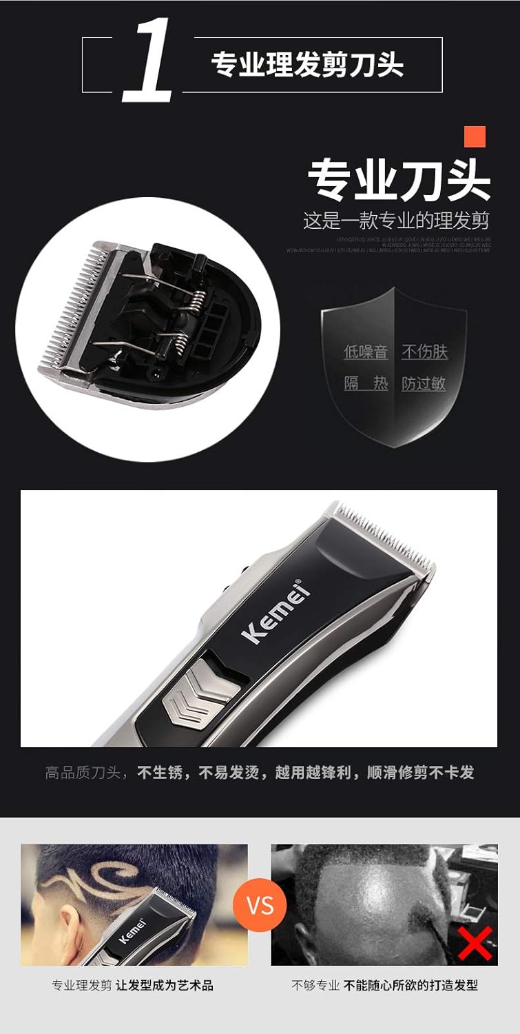 Kemei KM-2820 Hair Clipper blade detail