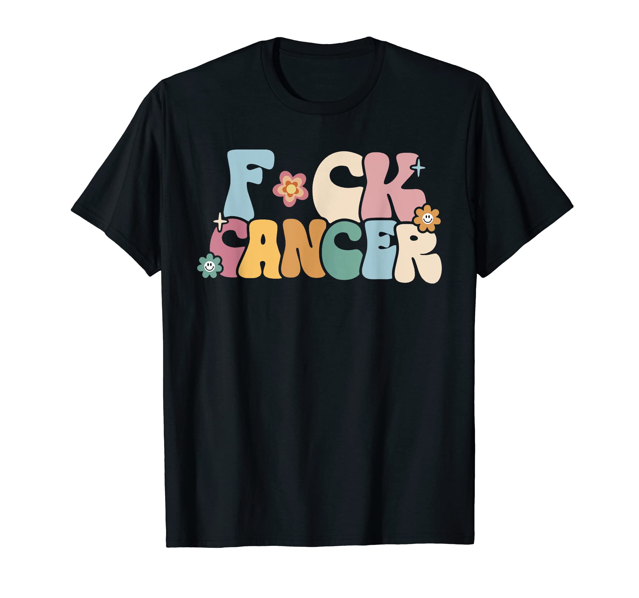 F Ck Cancer Groovy Retro