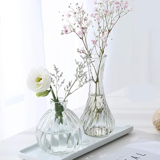 Amazon Co Jp ガラス 花瓶 花器 3つセットフラワーベース ガラスベース ガラスボトル アレンジ インテリア 水栽培 生け花 造花 おしゃれ シンプル インテリア雑貨 飾り瓶 北欧 レトロ風 セット 5 ホーム キッチン