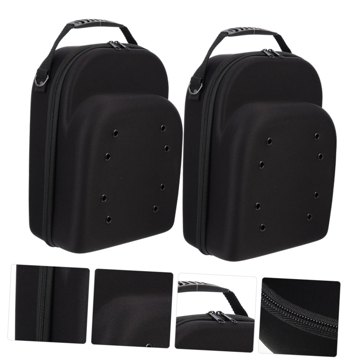 Healifty 2 Unidades Caja de Viaje para Gorras de Béisbol, Eva, Compacto y Portátil, Asa, para Organización y Protección, Hombres