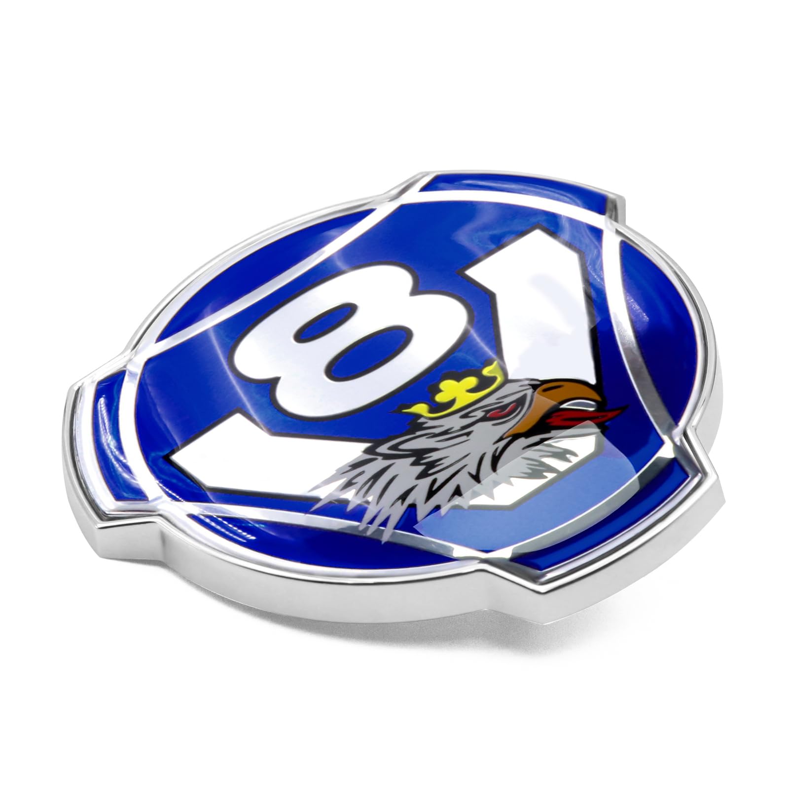 1 Stuk Nieuwe Custom Griffin Zilveren Kroon Embleem Voor Scania Truck Front Grille Badge Vervanging Exterieur Accessoires 1401610 Blauw 1893439277